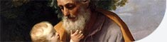 Preghiere a san Giuseppe. Nell'immagine: Guido Reni, San Giuseppe con Gesù Bambino, 1635 c., San Pietroburgo, Museo dell'Ermitage.