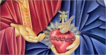 Litaniae Sacratissimi Cordis Domini nostri Iesu Christi, Litanie del Sacro Cuore del nostro Signore Gesù Cristo. Nell'immagine: Icona del Sacro Cuore di Gesù Cristo