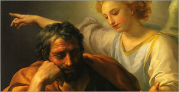 Preghiera della sera, Ti Adoro della sera. Nell'immagine: Anton Raphael Mengs, Sogno di San Giuseppe, 1745-1779, Sarasota (Stati Uniti), John and Mable Ringling Museum of Art