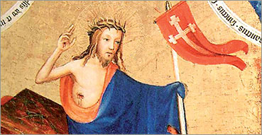 Requiem aeternam, L'Eterno riposo. Nell'immagine: Risurrezione di Cristo, codice miniato