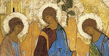 Trisagium Angelicum, Trisagio Angelico. Nell'immagine: Andrey Rublev, Trinità, 1400 c., Mosca, Galleria Tretyakov