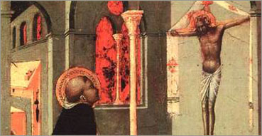 Adoro Te Devote, Adoro Te devotamente. Nell'immagine: Stefano di Giovanni di Consolo detto Sassetta, Visione di san Tommaso d'Aquino, 1423-1425, Roma, Pinacoteca Vaticana